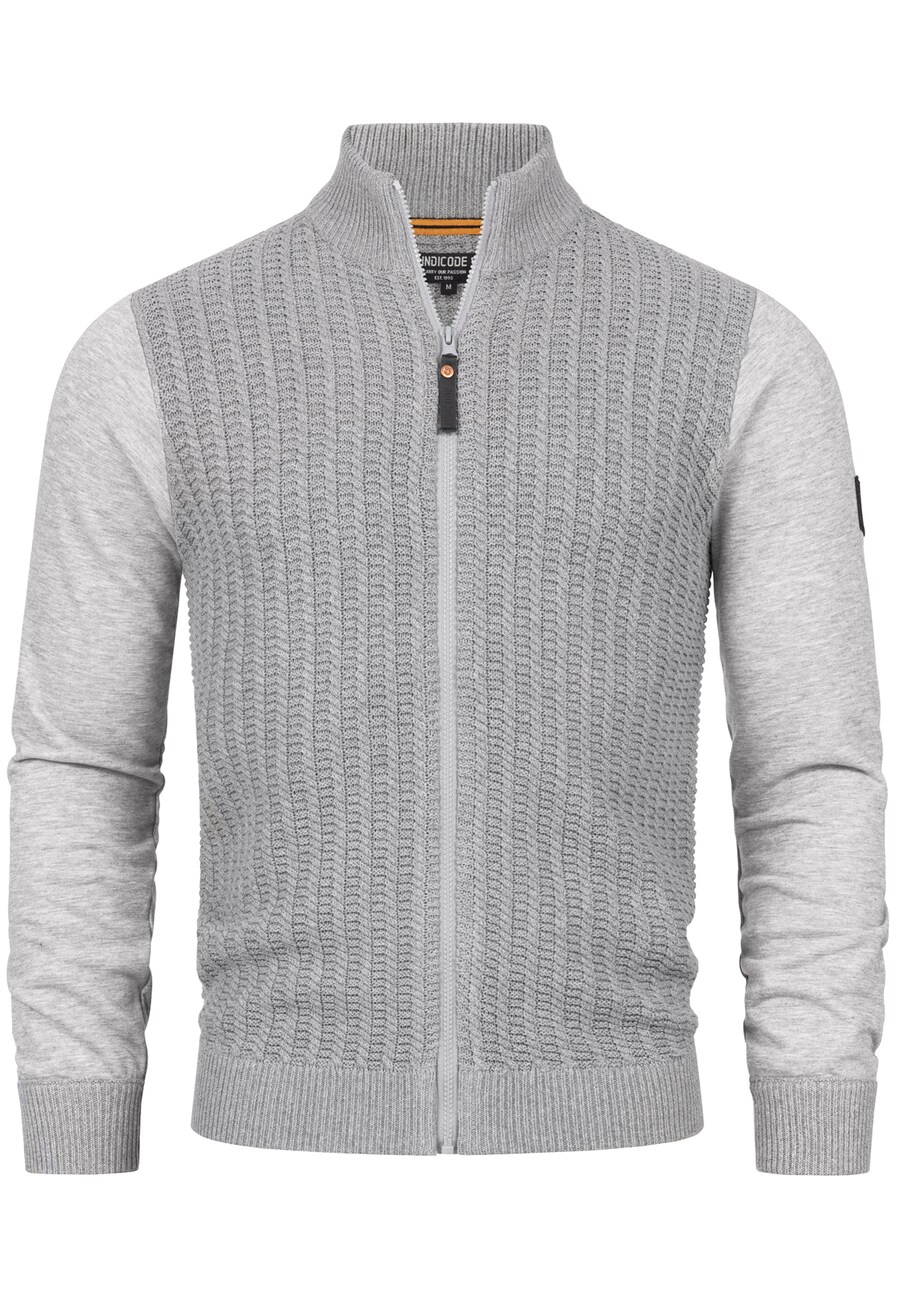

Вязаный кардиган INDICODE JEANS Knit Cardigan Cason, серый