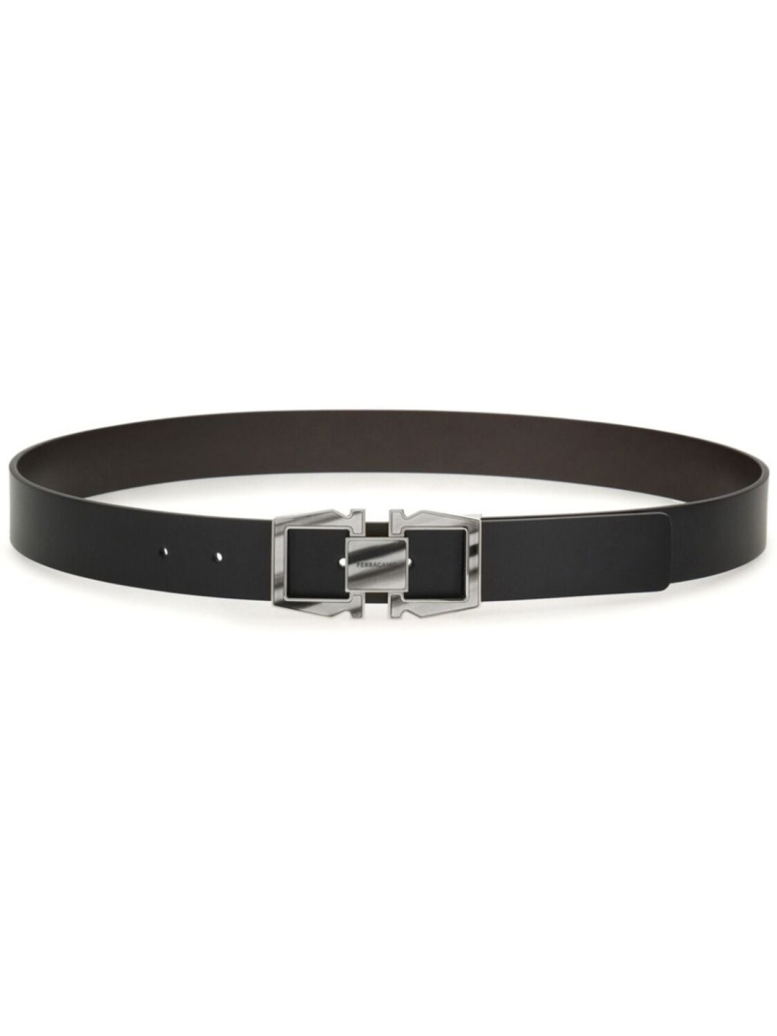 

Ferragamo Reversible and adjustable Gancini belt, черный