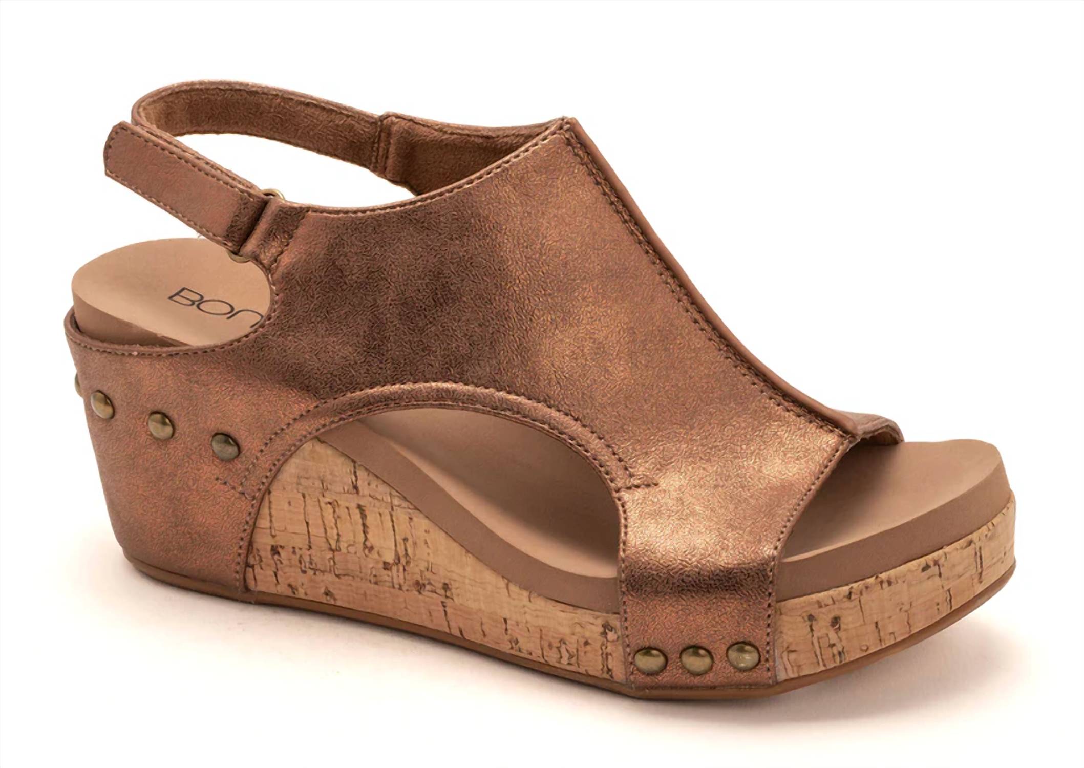 Женские босоножки Carley на платформе в винтажной бронзе Corkys Footwear, бронзовый