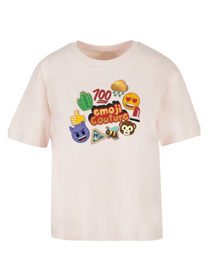 

Футболка emoji couture Ladies Everyday Tee gold logo stylish icons, розовый
