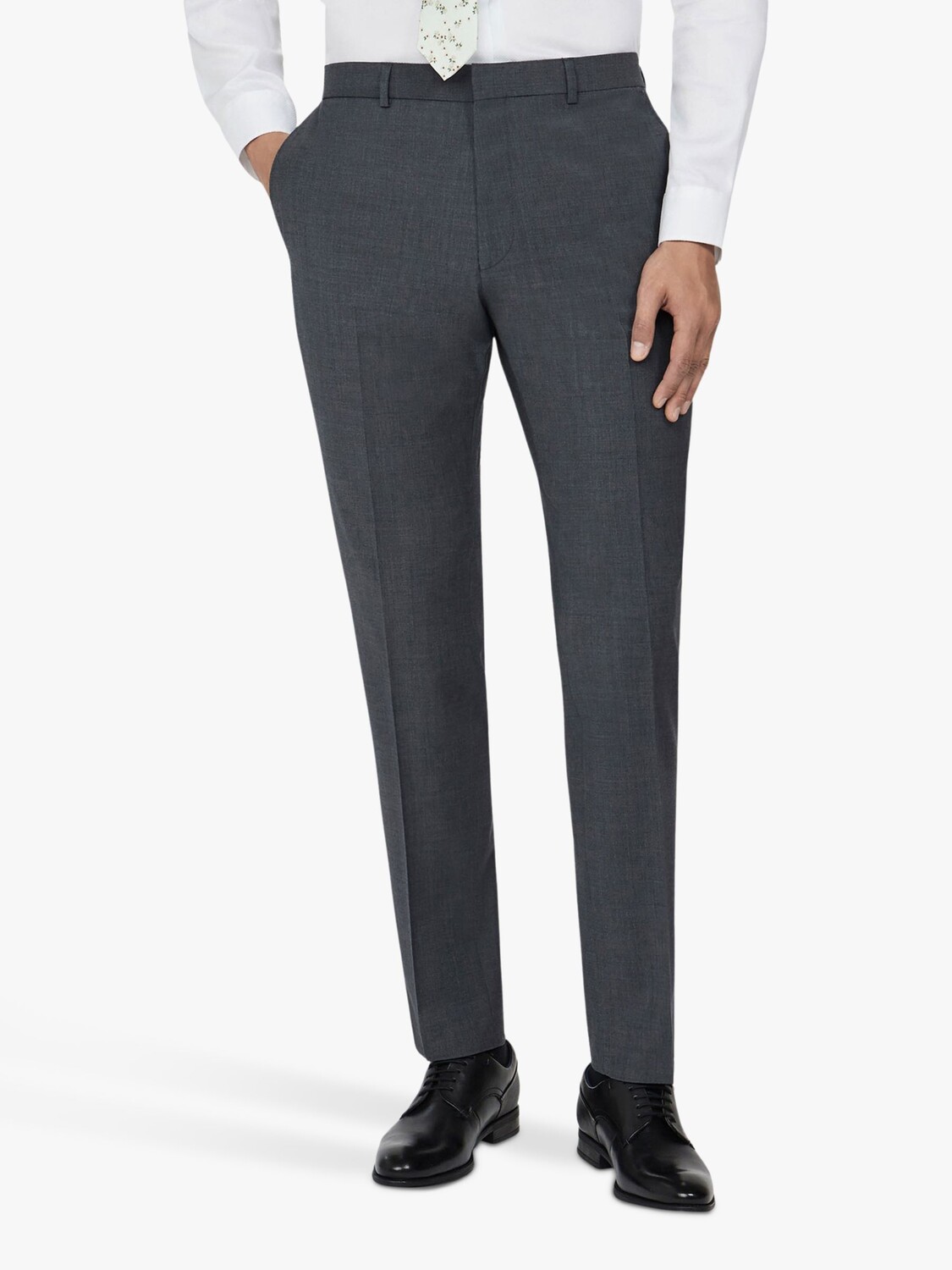 

Костюмные брюки из смесовой шерсти Ted Baker Panama, темно-серый