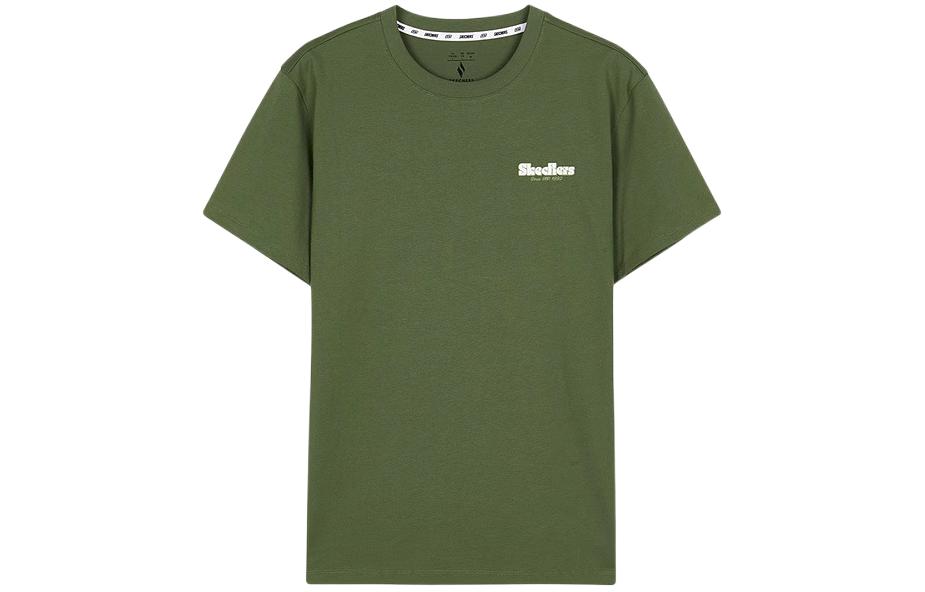 

Футболка унисекс оливково-зеленая Skechers, Olive Green/015R