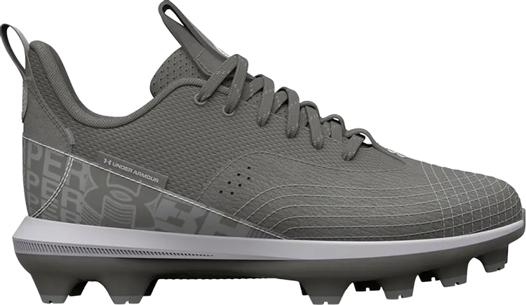 

Бутсы Under Armour Harper 7 Low TPU GS Grey White, серый