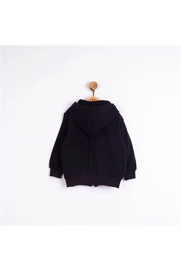 Детский вязаный кардиган на молнии для мальчиков Nk Kids, Black — фото 3