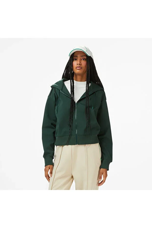 Женские свитшот с капюшоном Lacoste, Yzp-Green