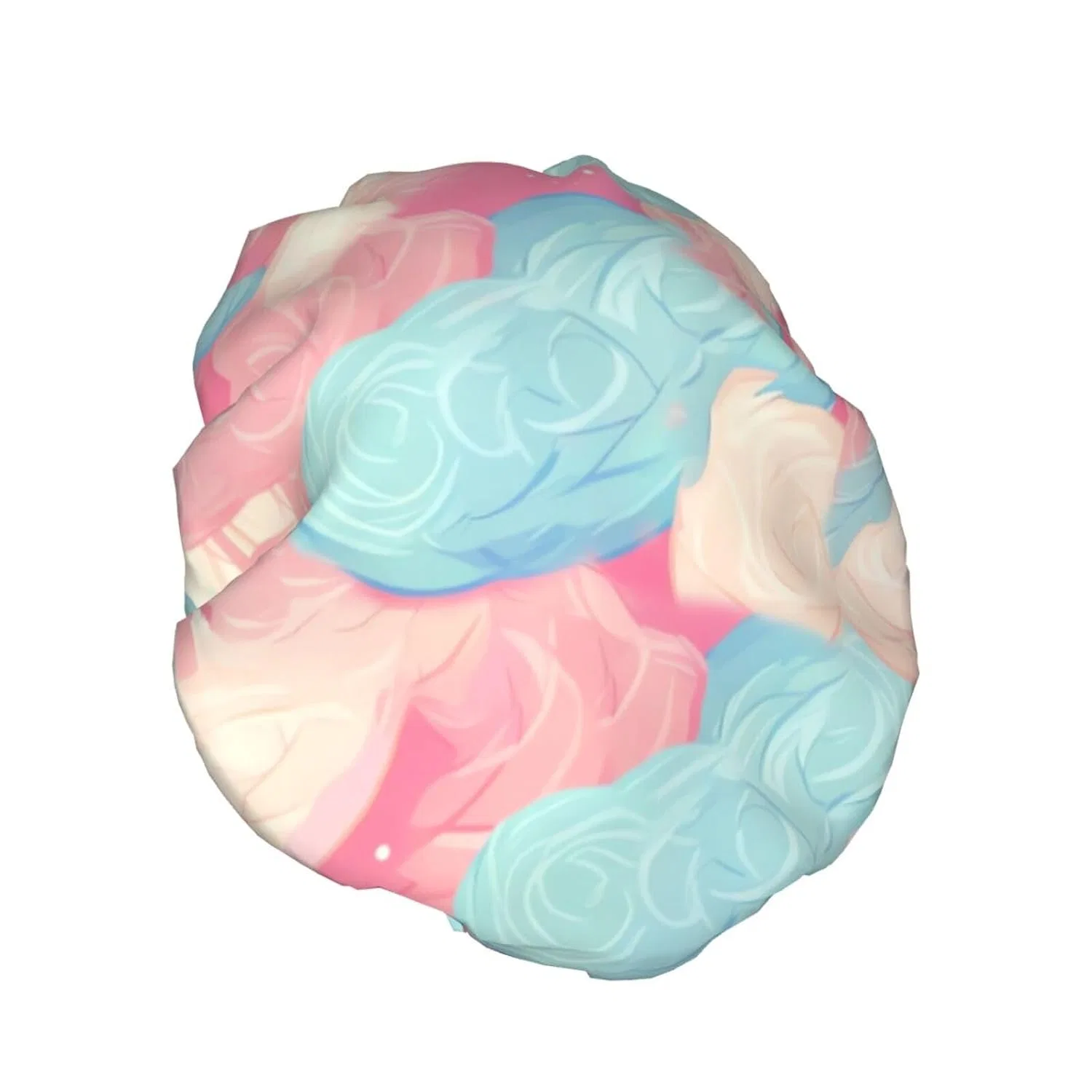 Двухслойная водонепроницаемая шапочка для душа, FHEBNDS, Cotton Candy — фото 2