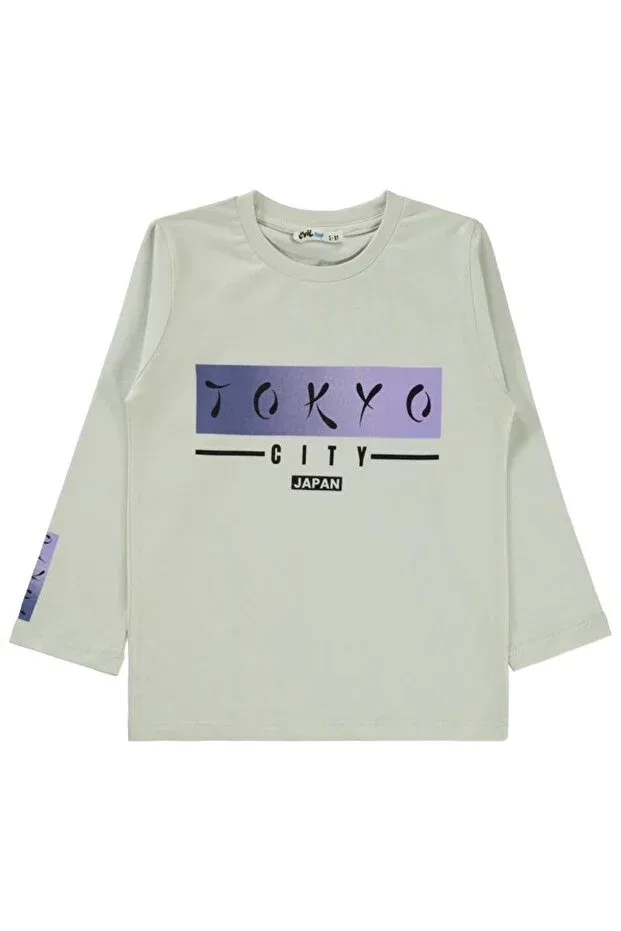 Детские свитшот для мальчиков с принтом Tokyo Civil Boys, Indigo — фото 3