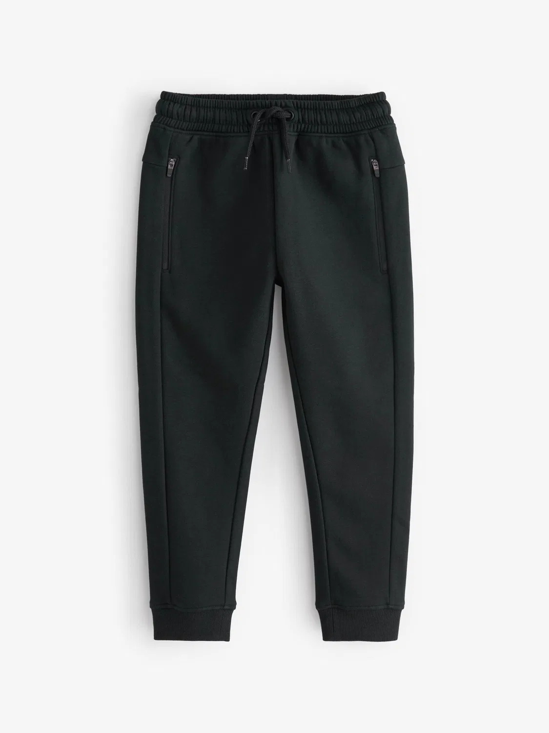 Джоггеры спортивные, slim fit, Black Slim Fit Zip Joggers Next, черный