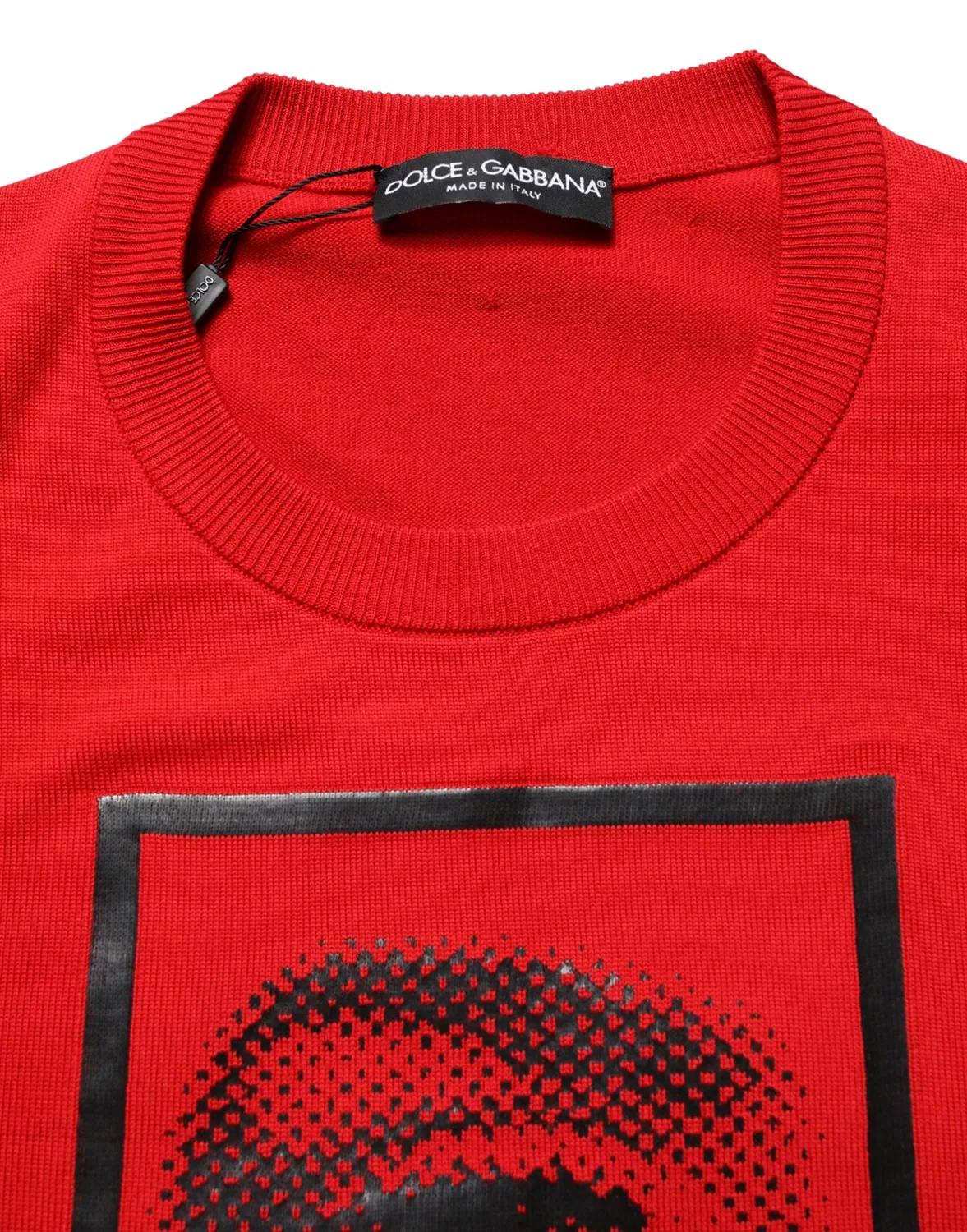 Мужской пуловер с принтом Red Eye Print Dolce & Gabbana, Red