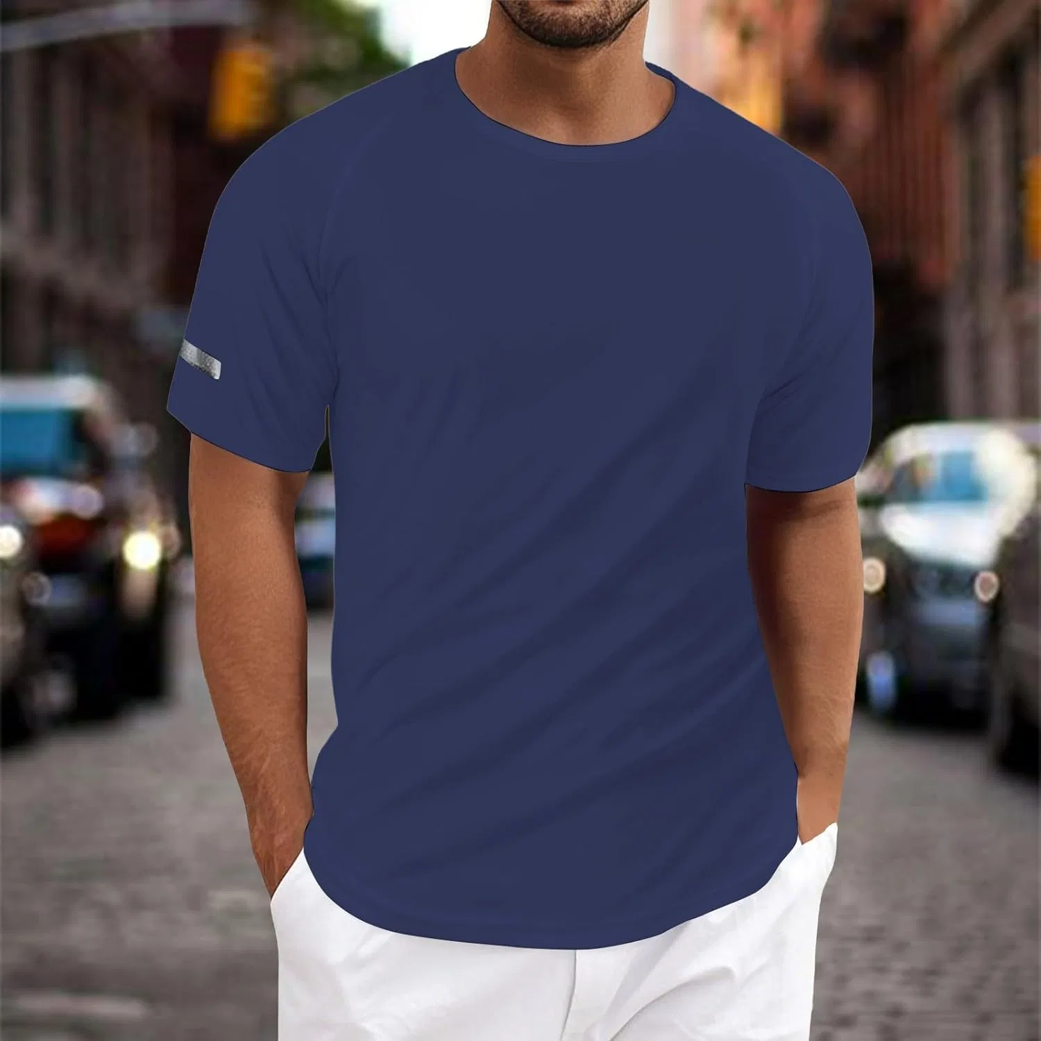 Мужская футболка с быстросохнущей тканью Athletic, Dark Blue — фото 2