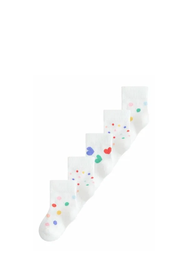 Детские носки, 5 штук в упаковке Next, White/Blue/Red