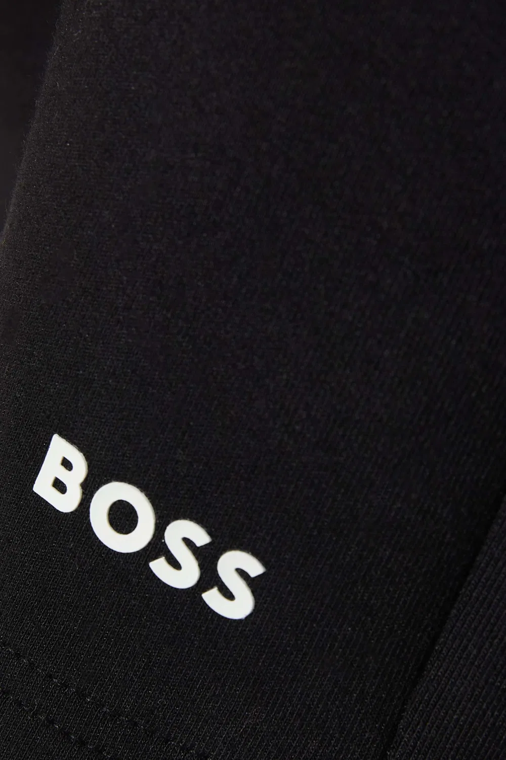 Шорты из футера с логотипом BOSS Kidswear, черный — фото 4