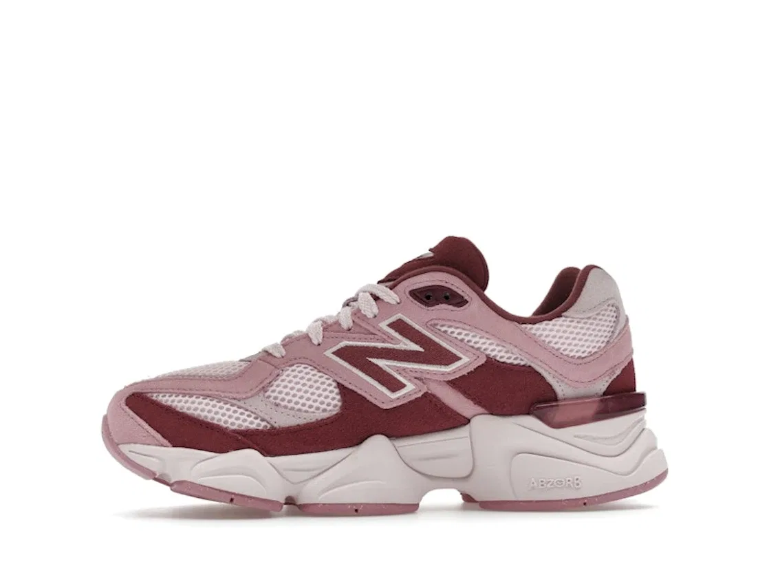Детские кроссовки Lifestyle с принтом New Balance 9060, Pink Granite Washed Burgundy — фото 3