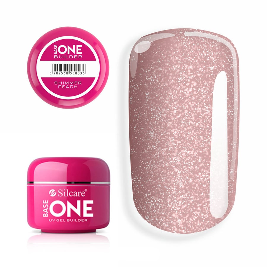 

Silcare, UV Base One Shimmer Peach Gel, 30 г