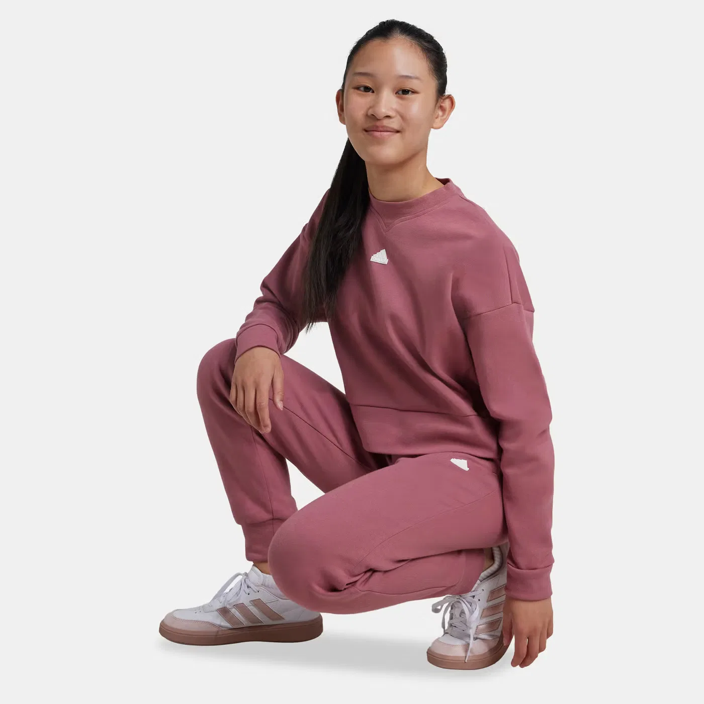 Комплект из футера Future Icons Adidas, розовый — фото 4