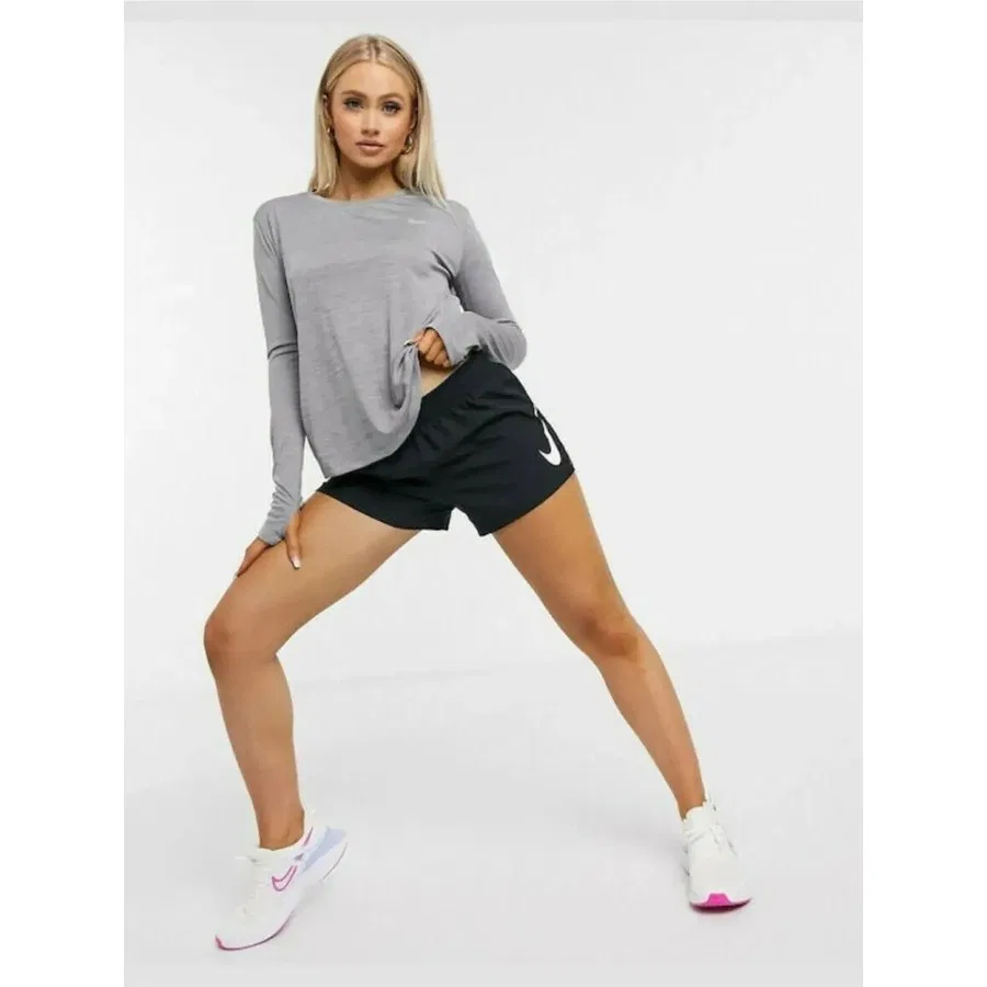 Женская футболка с длинным рукавом Dri-Fit Miller Top Nike, Серый