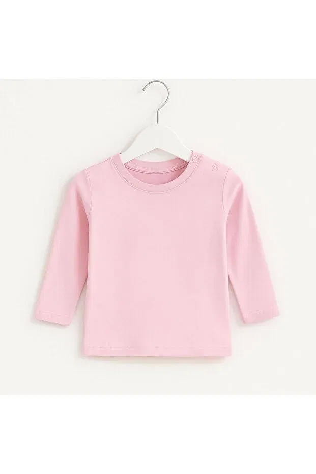 Детский лонгслив с длинным рукавом Babytex, Розовый