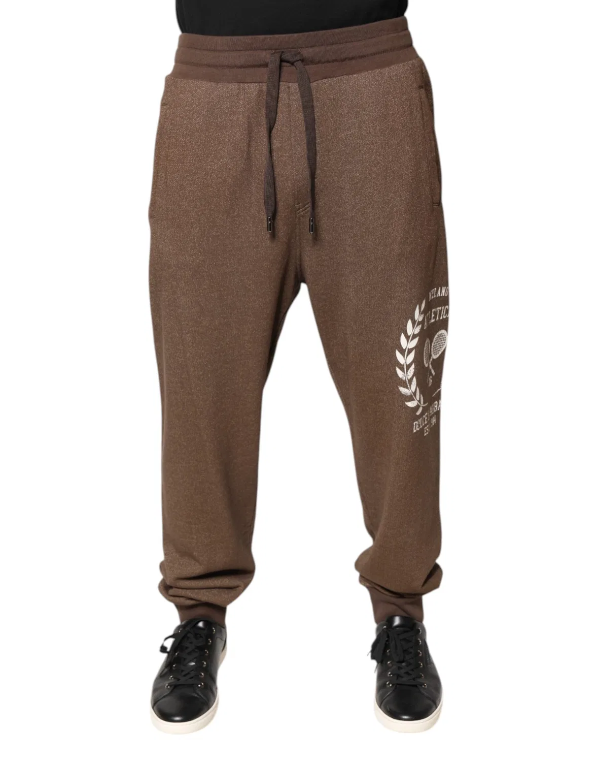 Мужские спортивные брюки на резинке с логотипом Dolce & Gabbana, Brown