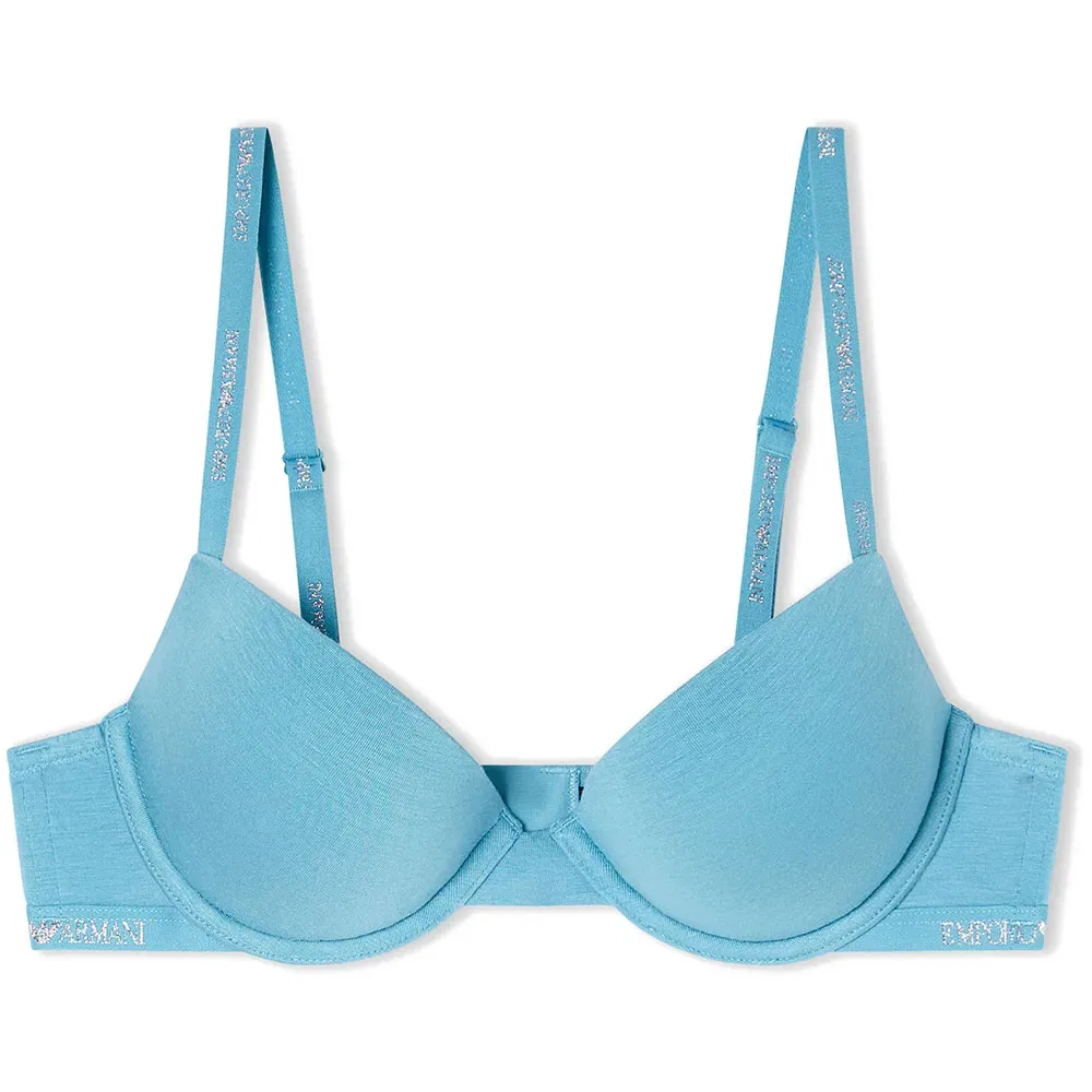 Бюстгальтер Push Up Emporio Armani, синий — фото 3