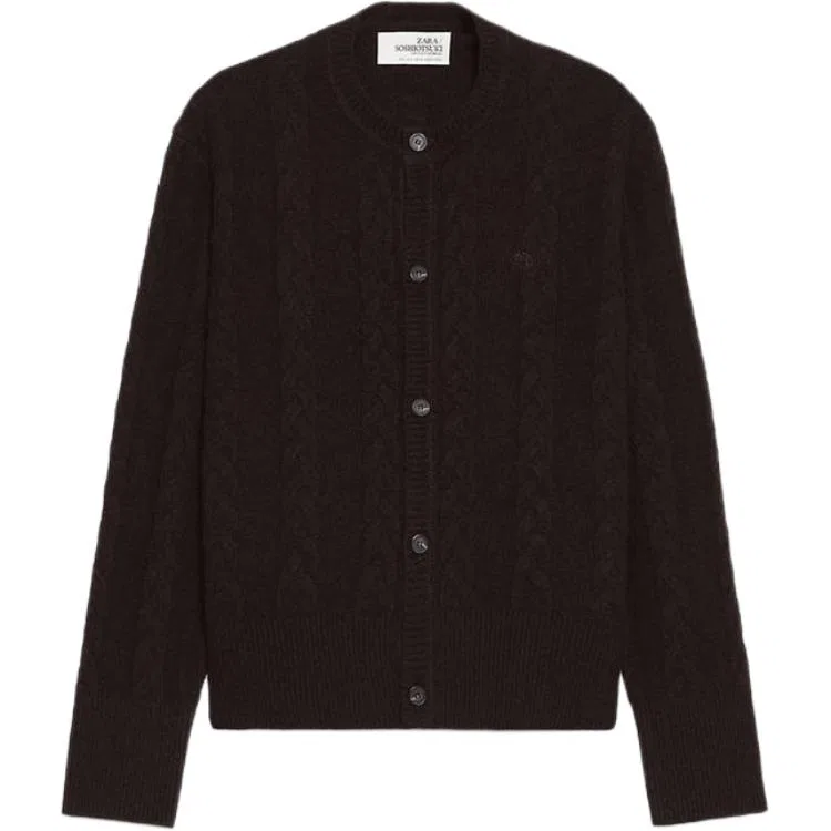 Детское вязаное изделие из футера x SOSHIOTSUKI FW25, ZARA, Chocolate