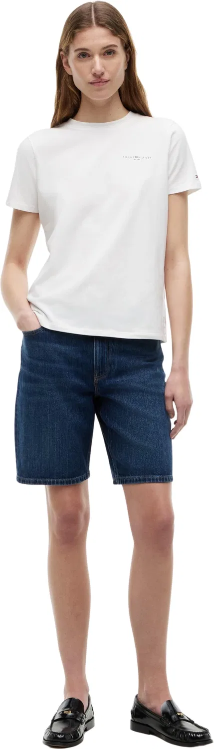 Женская футболка с коротким рукавом 1985 Tommy Hilfiger, White (Nos Ecru) — фото 4