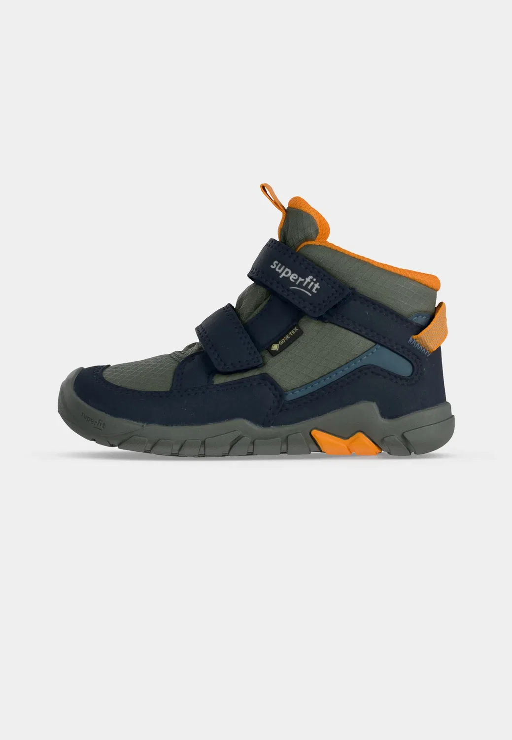 Ботинки Barefoot Gore-Tex Trace - классические ботильоны Superfit, Blau/Orange — фото 2