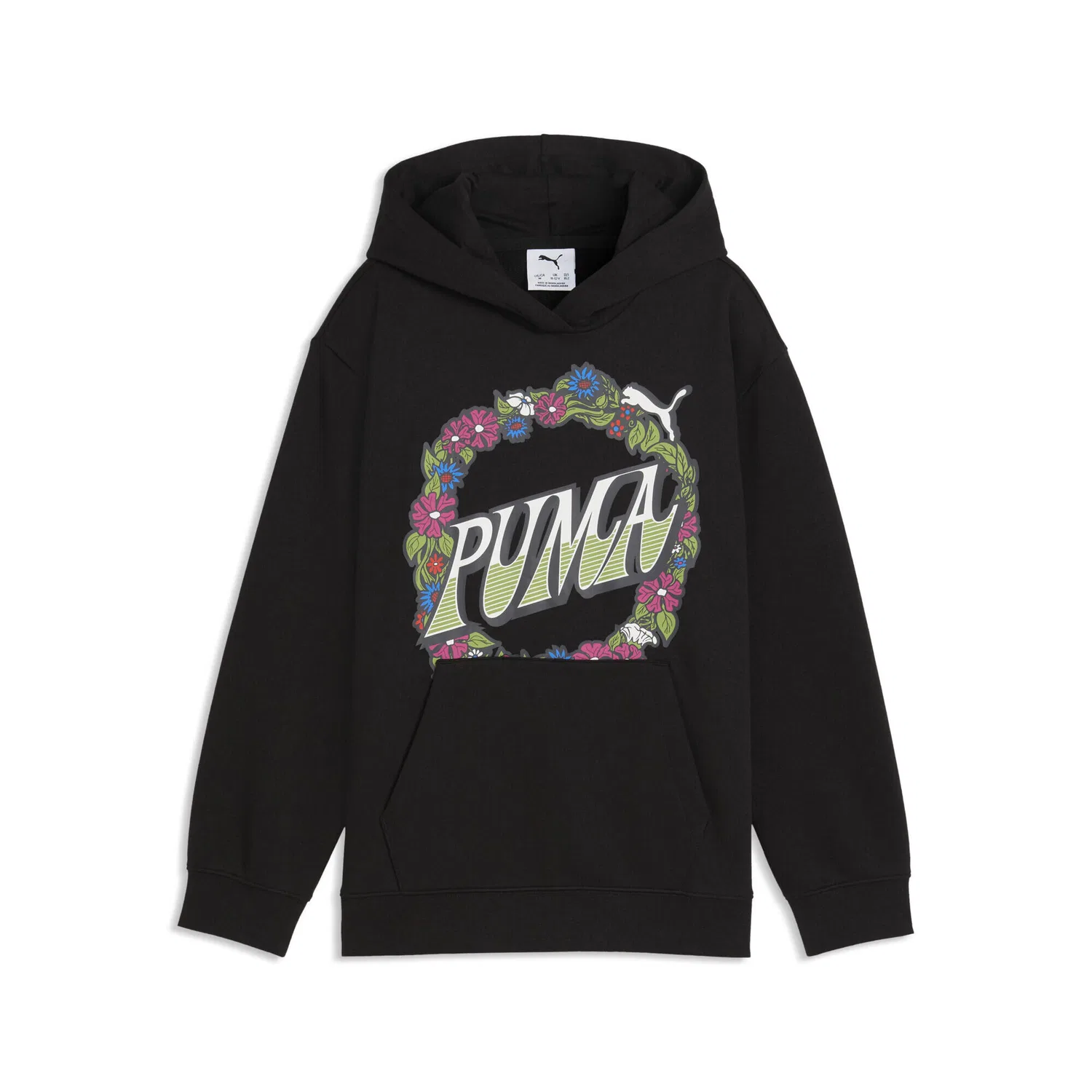 Детское худи с принтом MID 90s Puma, Schwarz