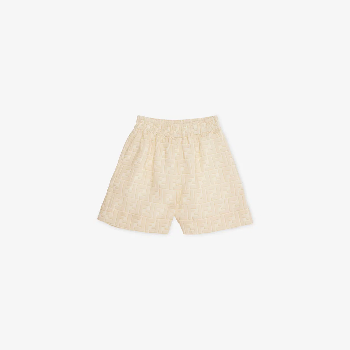 Льняные шорты-бермуды с фирменным принтом, размер 4-12 лет Fendi — фото 3
