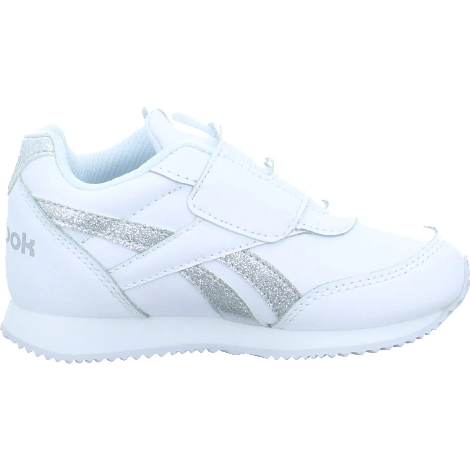 Детские кроссовки для мальчиков с закрытым носком Reebok Royal Cljog 2 KC, White Silver — фото 3
