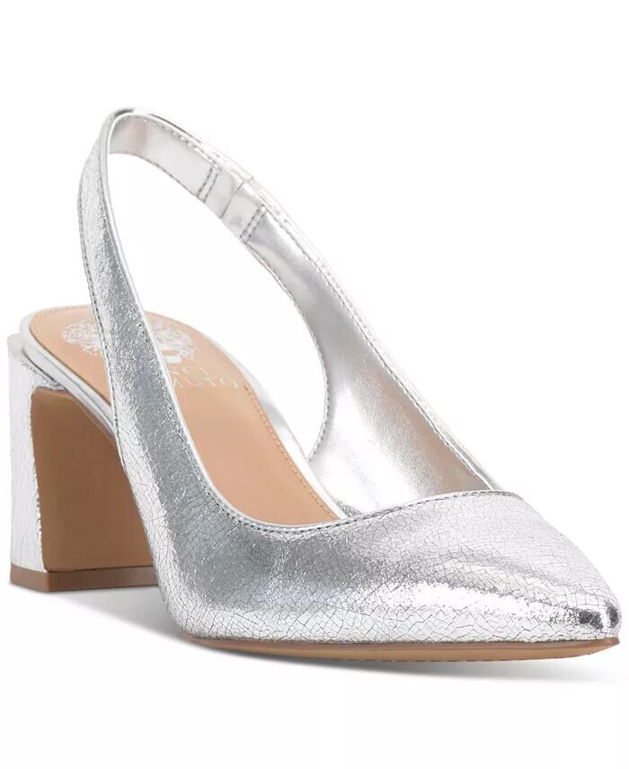 

Женские туфли-лодочки Hamden с открытой пяткой Vince Camuto, серебро