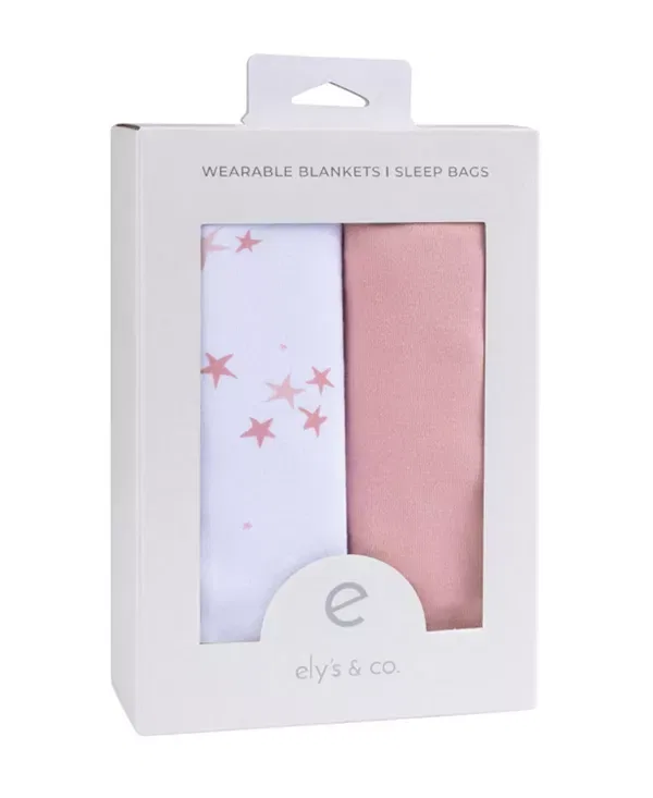 Детский спальный мешок-конверт на выписку 2-комплект Ely'S & Co., Pink/White — фото 2