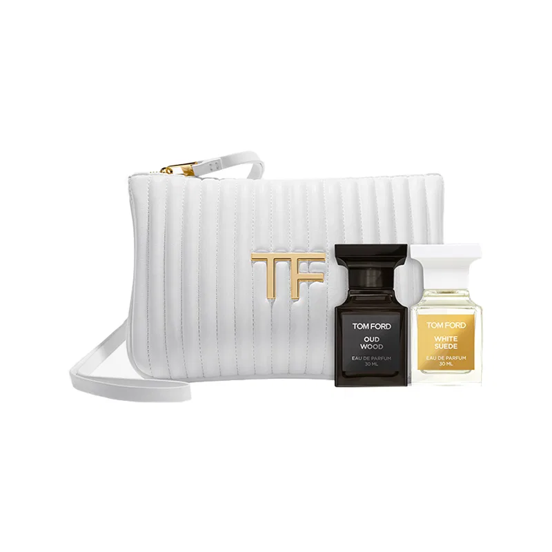 Набор парфюмерных наборов Zhenhua Ebony и White Musk, TOM FORD, 30 мл+30 мл, с сумкой, Черный/Белый — фото 3