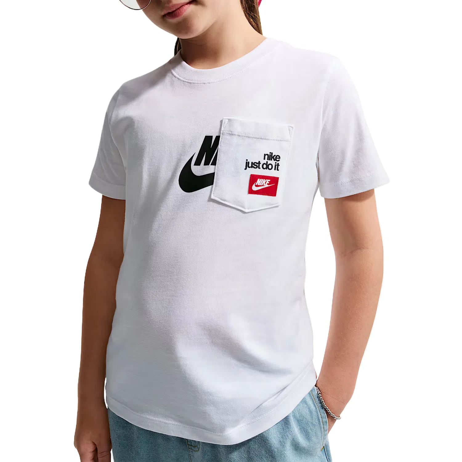 Футболка с круглым вырезом Nike, White