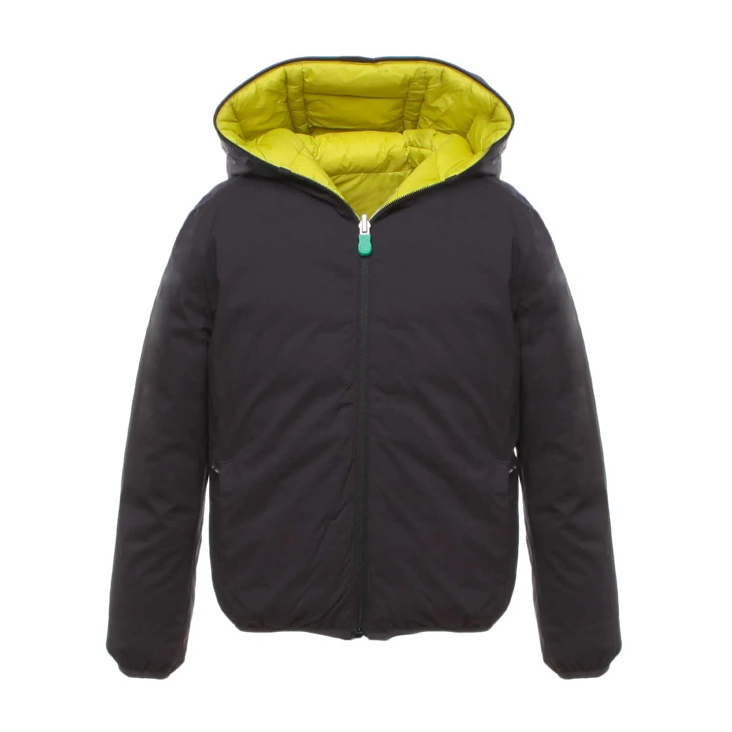 Детская куртка двусторонняя с капюшоном Kids Black Double-Face Down Jacket Save The Duck, Black