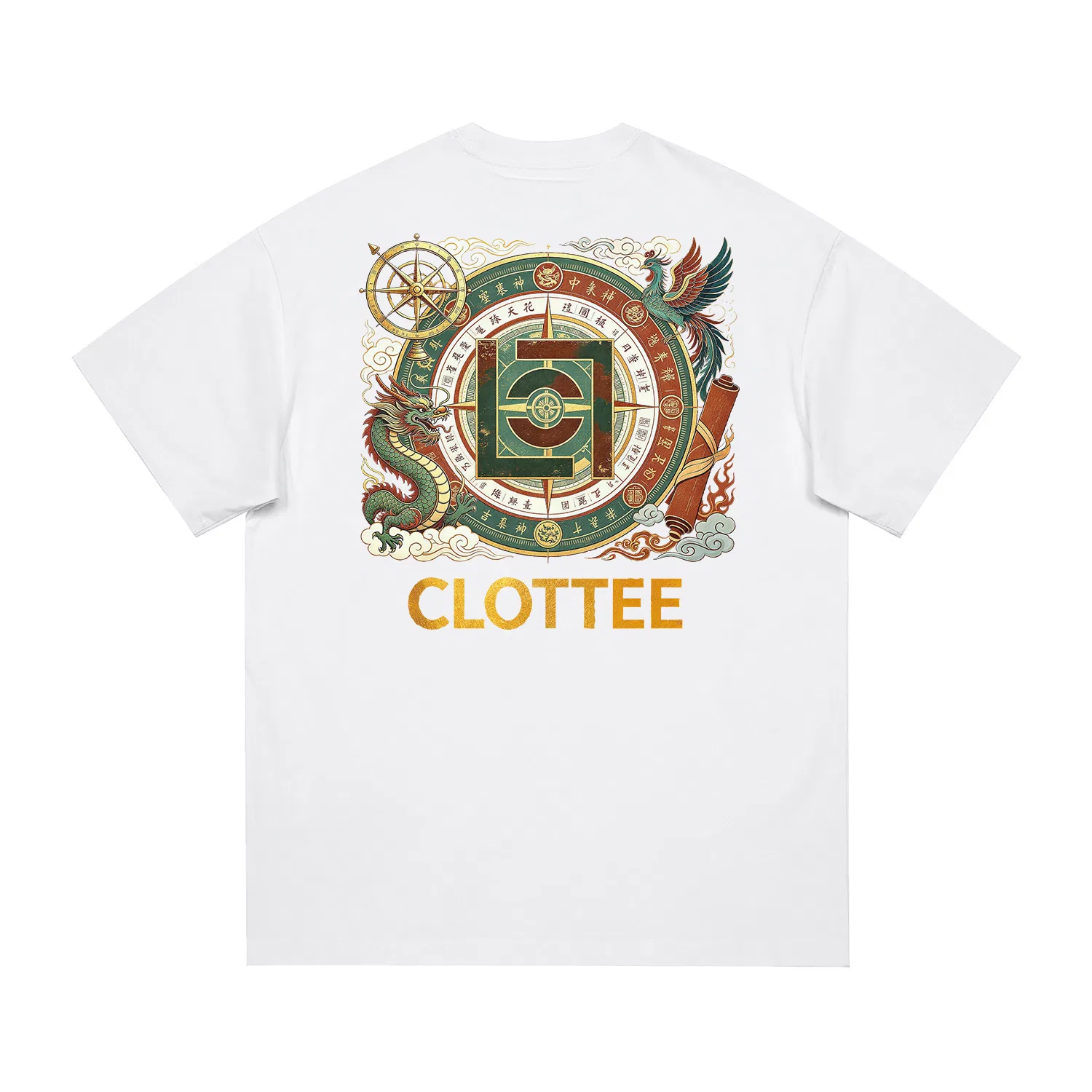 Детская футболка с круглым вырезом, тонкая, прямого кроя, Unisex Crew Neck Thin Straight Fit, CLOT, Jade White