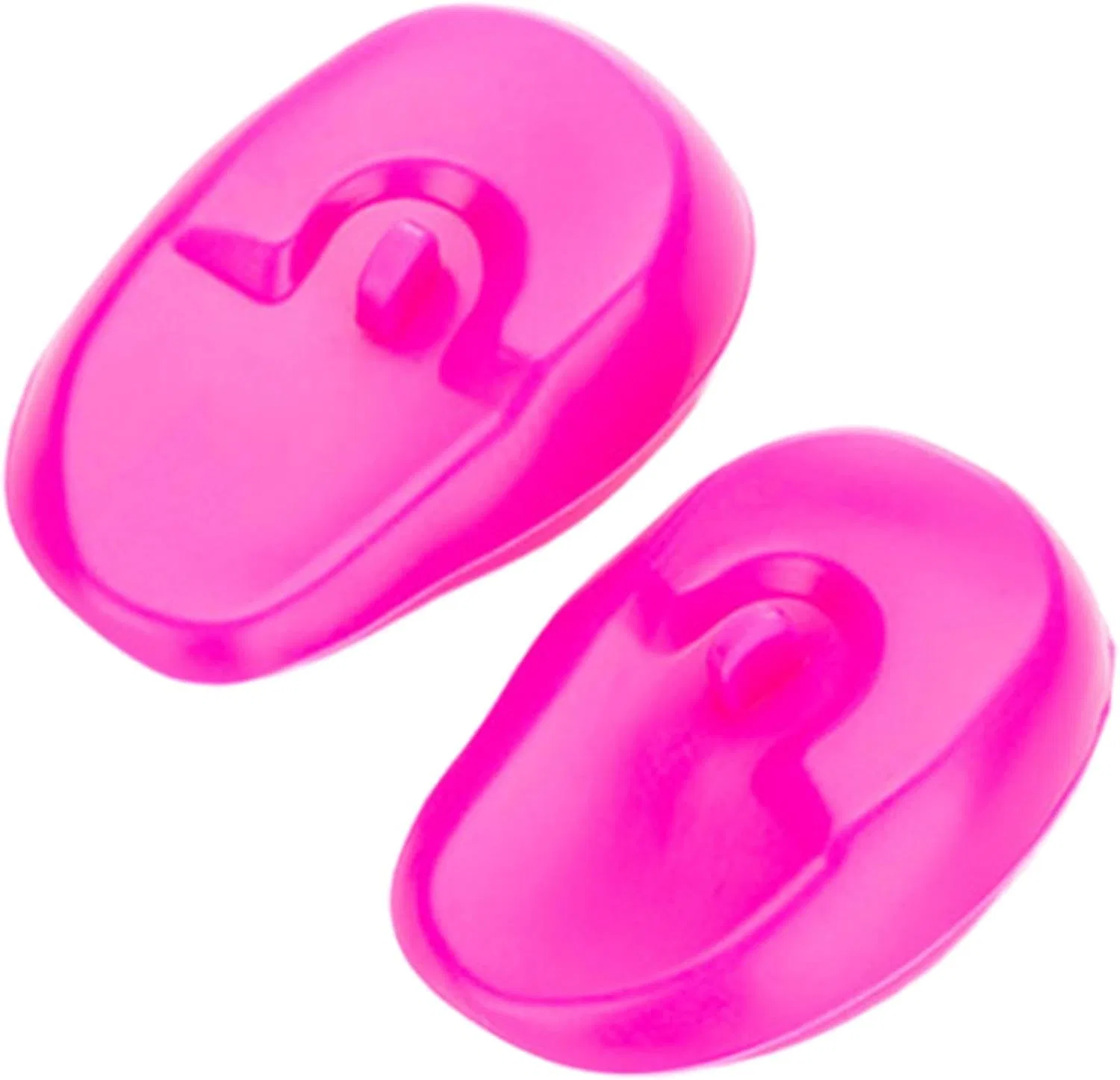 Охранные наушники для окрашивания волос, Silicone, 2 шт, 8x5.5 см, Rosa Genérico