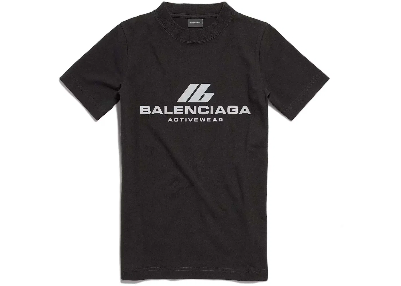 Женская футболка с принтом Balenciaga T-Shirt, Faded Black