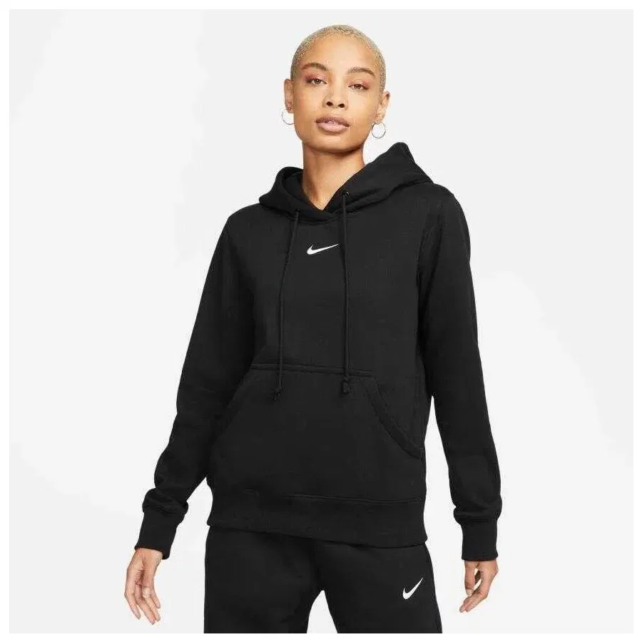 Женский свитшот с капюшоном Nike Sportswear Phoenix Fleece Po Hoodie, Черный