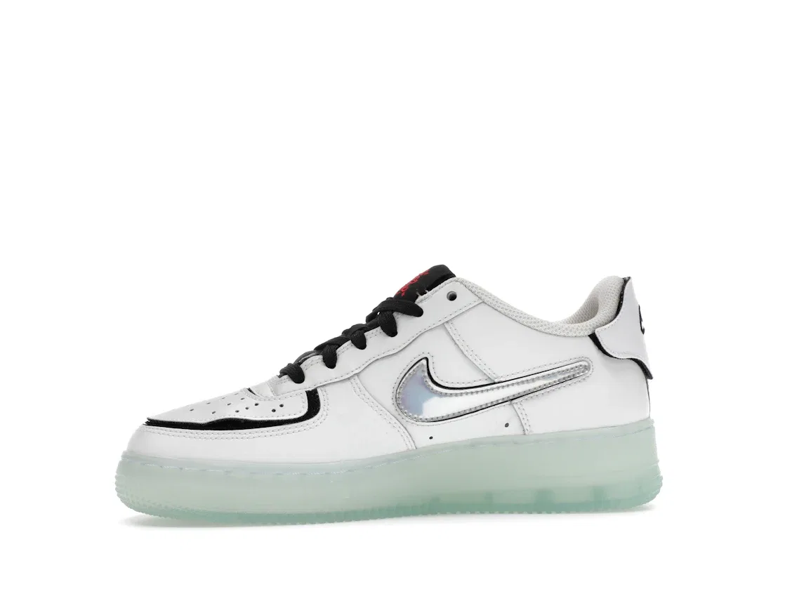 Детские кроссовки Lifestyle Nike Air Force 1/1 Low, Summit White/Black/Fusion Red/Multi-Color — фото 3