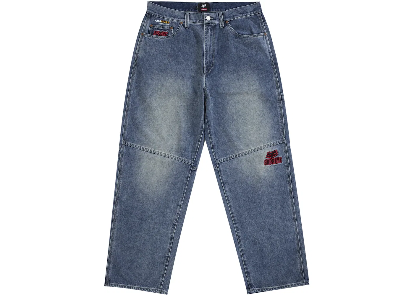 Мужские джинсы свободного кроя из кордуры Supreme Fox Racing Jean, Denim