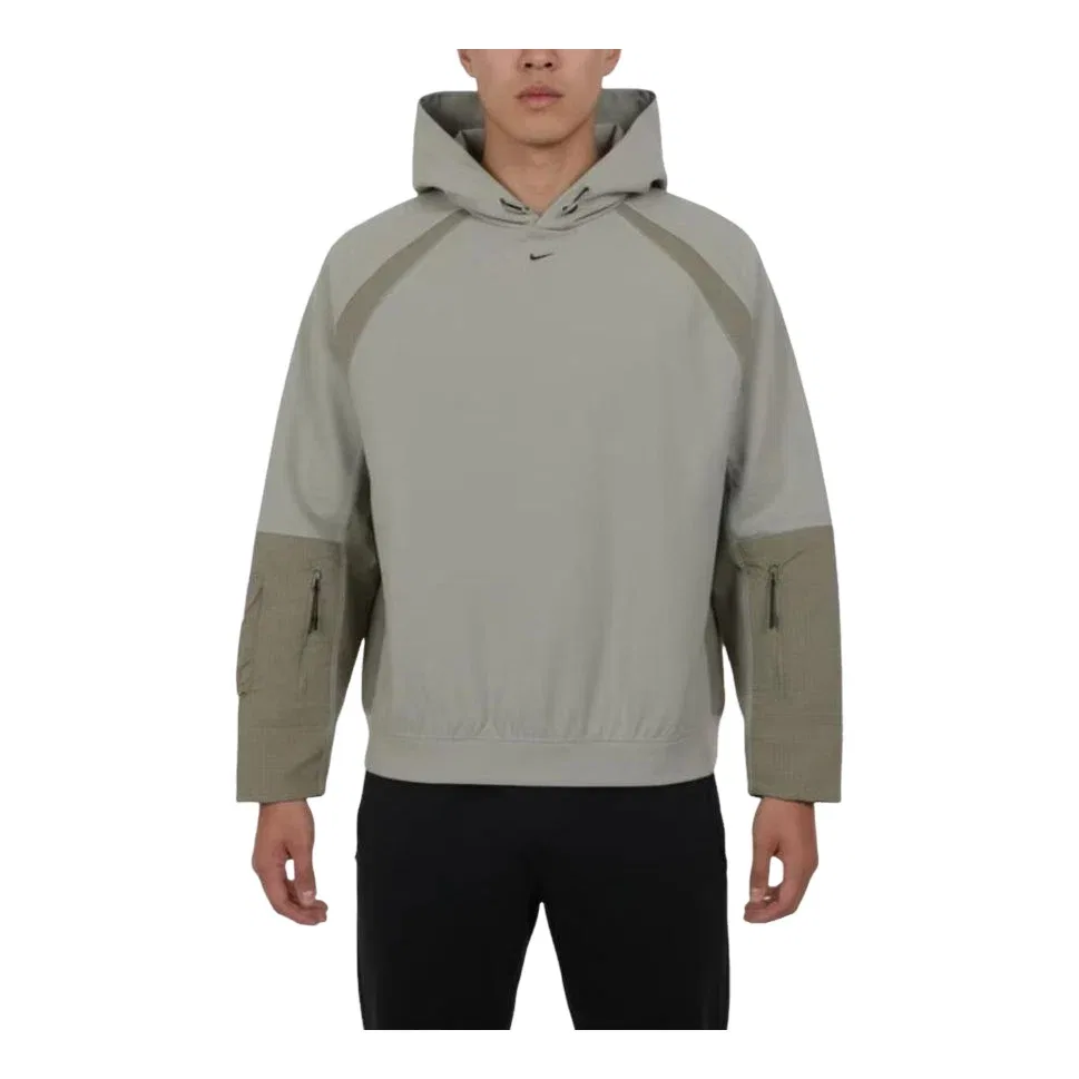 Мужское худи Tech Dri-Fit Shori Knit Utility Hoodie 'Spruce Fog Silver Sage Black' Nike, Spruce Fog/ Silver Sage/ Black