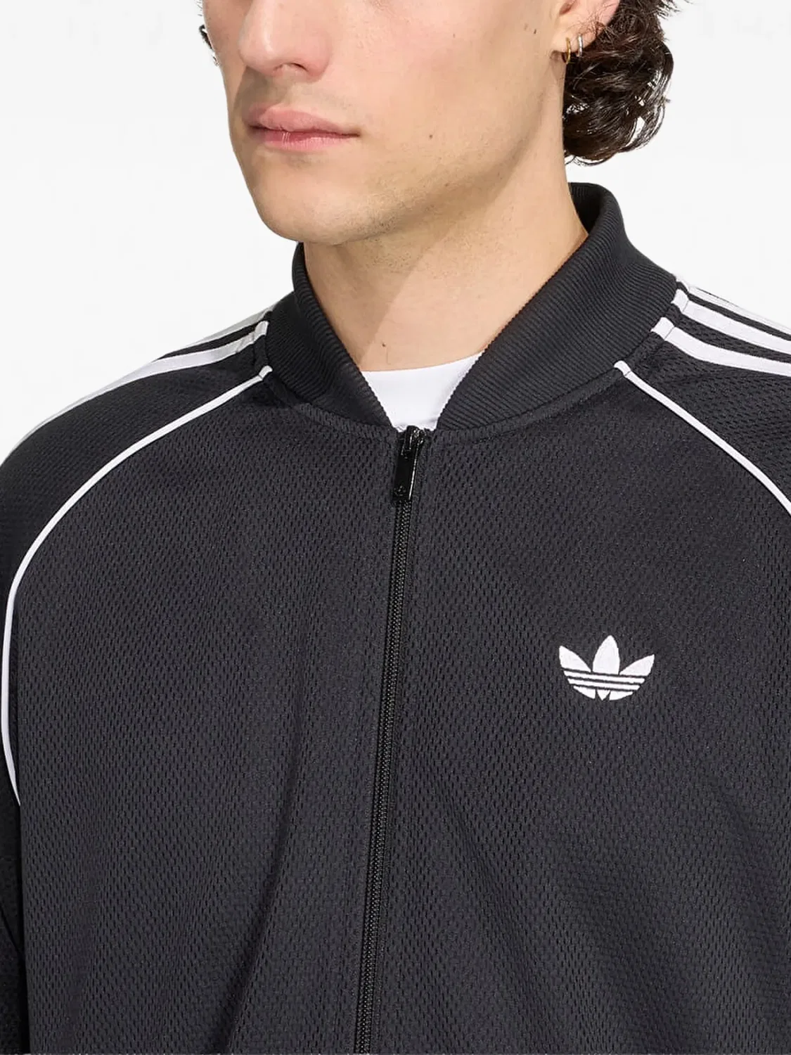 Олимпийка Adicolor SST черная Adidas, черный — фото 4