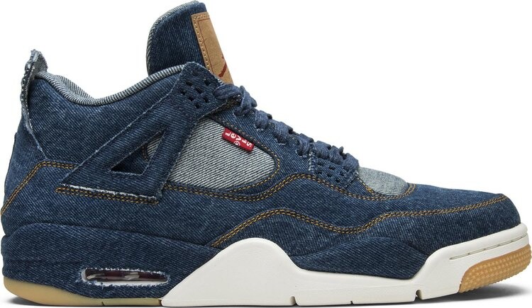 

Кроссовки Levis x Air Jordan 4 Retro Denim, синий