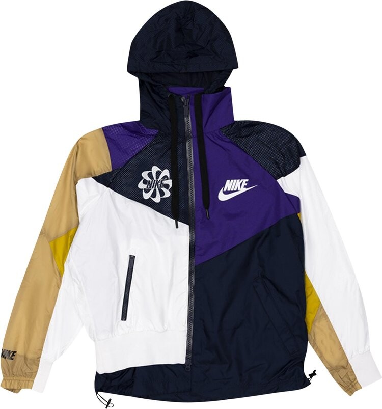 Анорак Nike x Sacai Hooded Anorak 'Obsidian/Court Purple', синий — фото 2