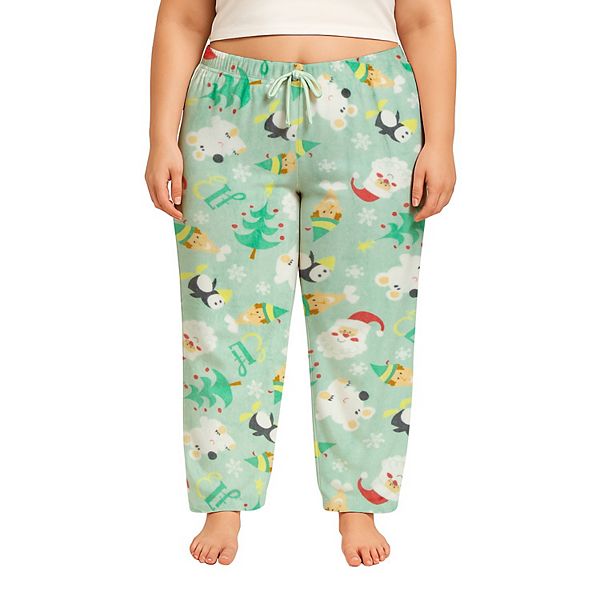 

Пижамные брюки из плюша Juniors plus size Buddy the Elf Licensed Character