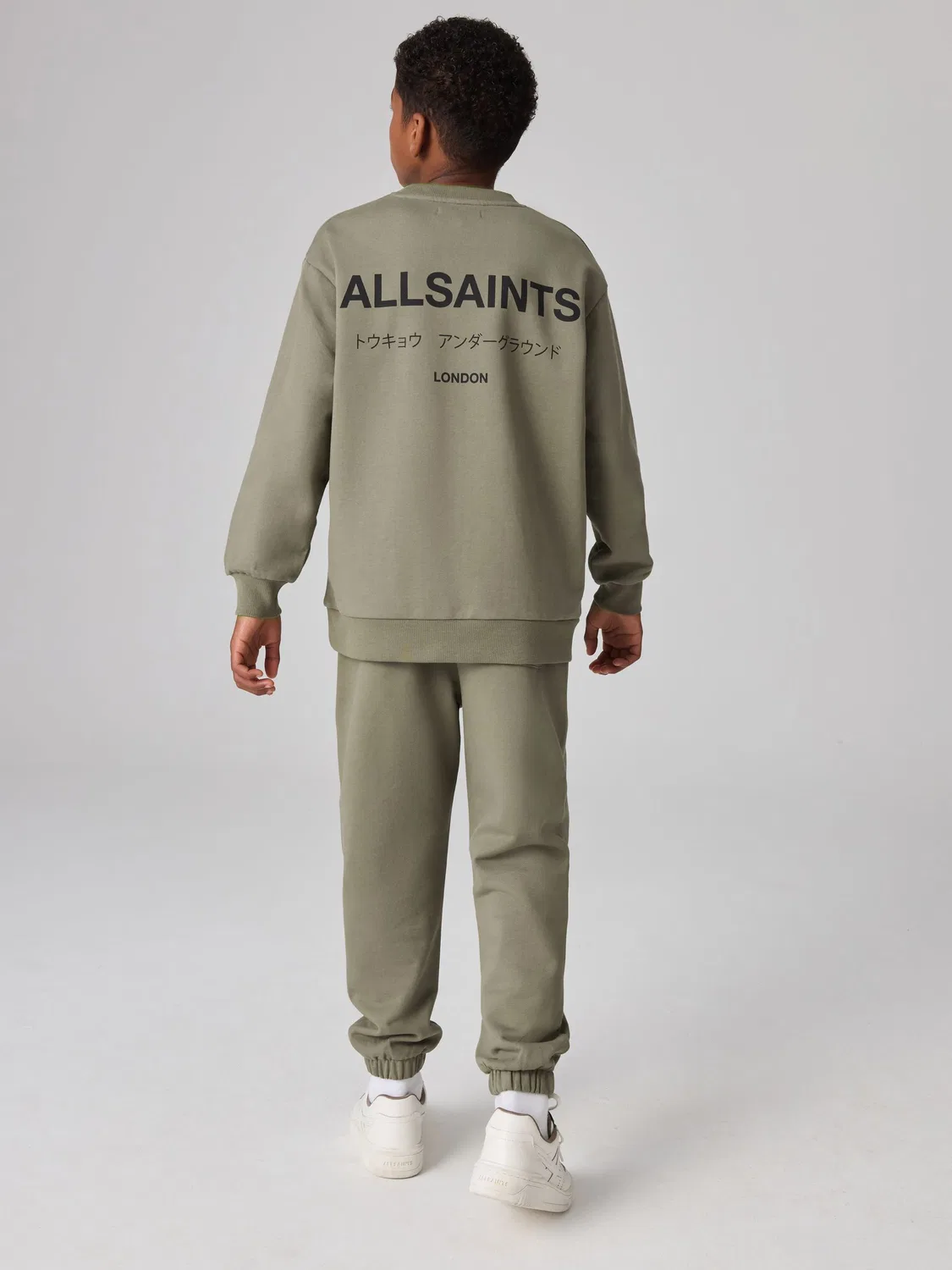 Джоггеры Underground Straight Cuffed Cotton, All Saints, хаки-зеленый — фото 3