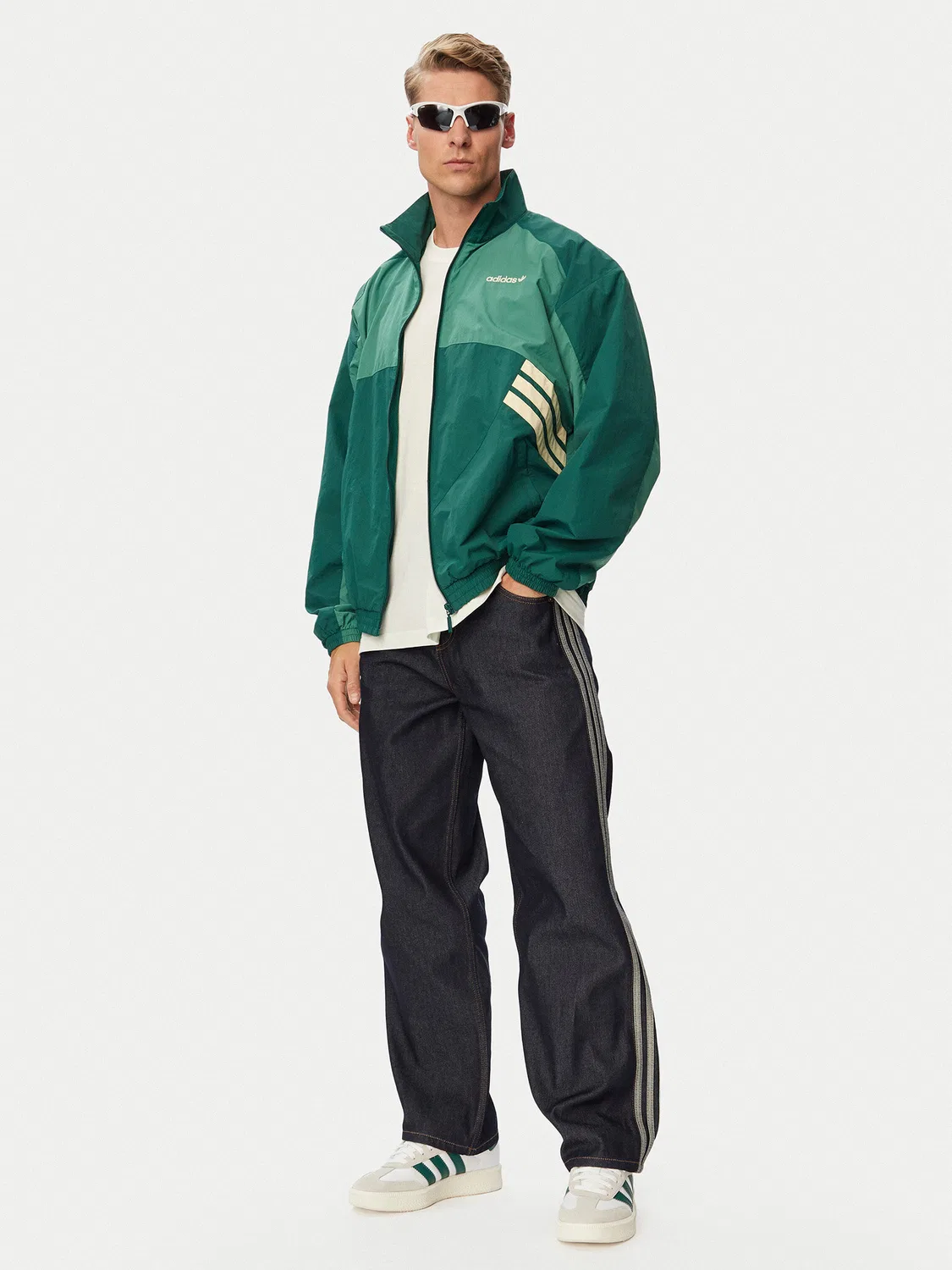 Мужские джинсы стандартного кроя Firebird Adicolor Adidas, темно-синий — фото 2