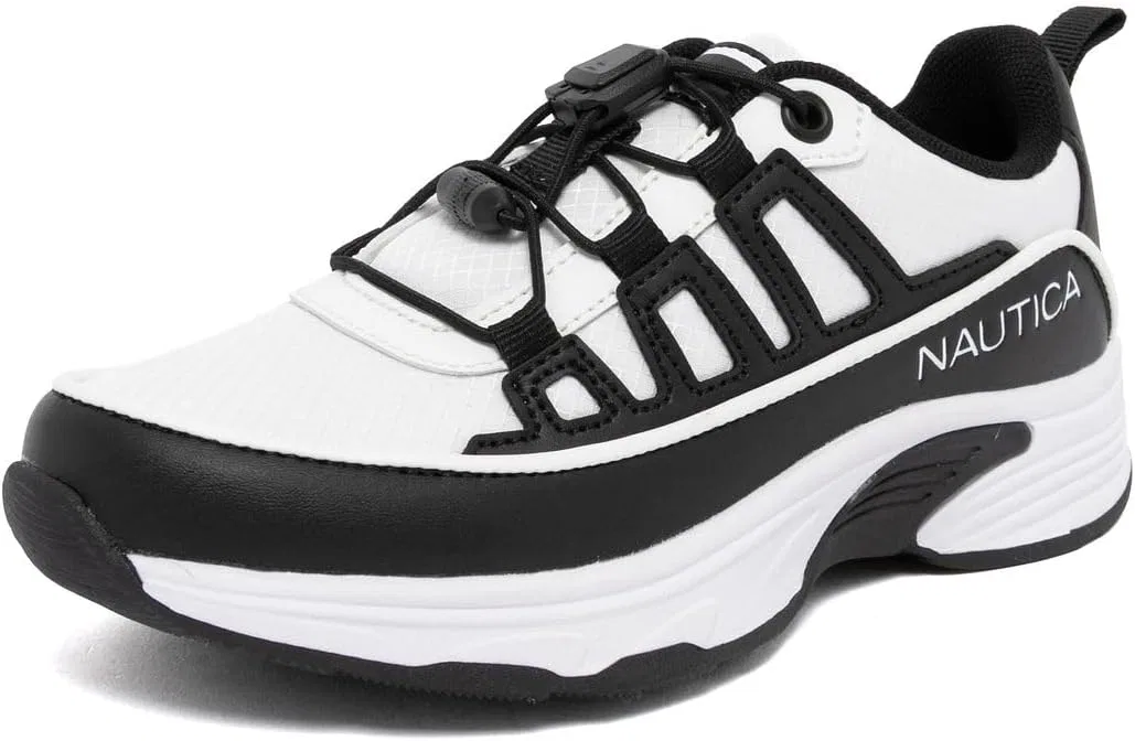 Детские кроссовки с принтом Bungee Speed Lace Nautica, White Black
