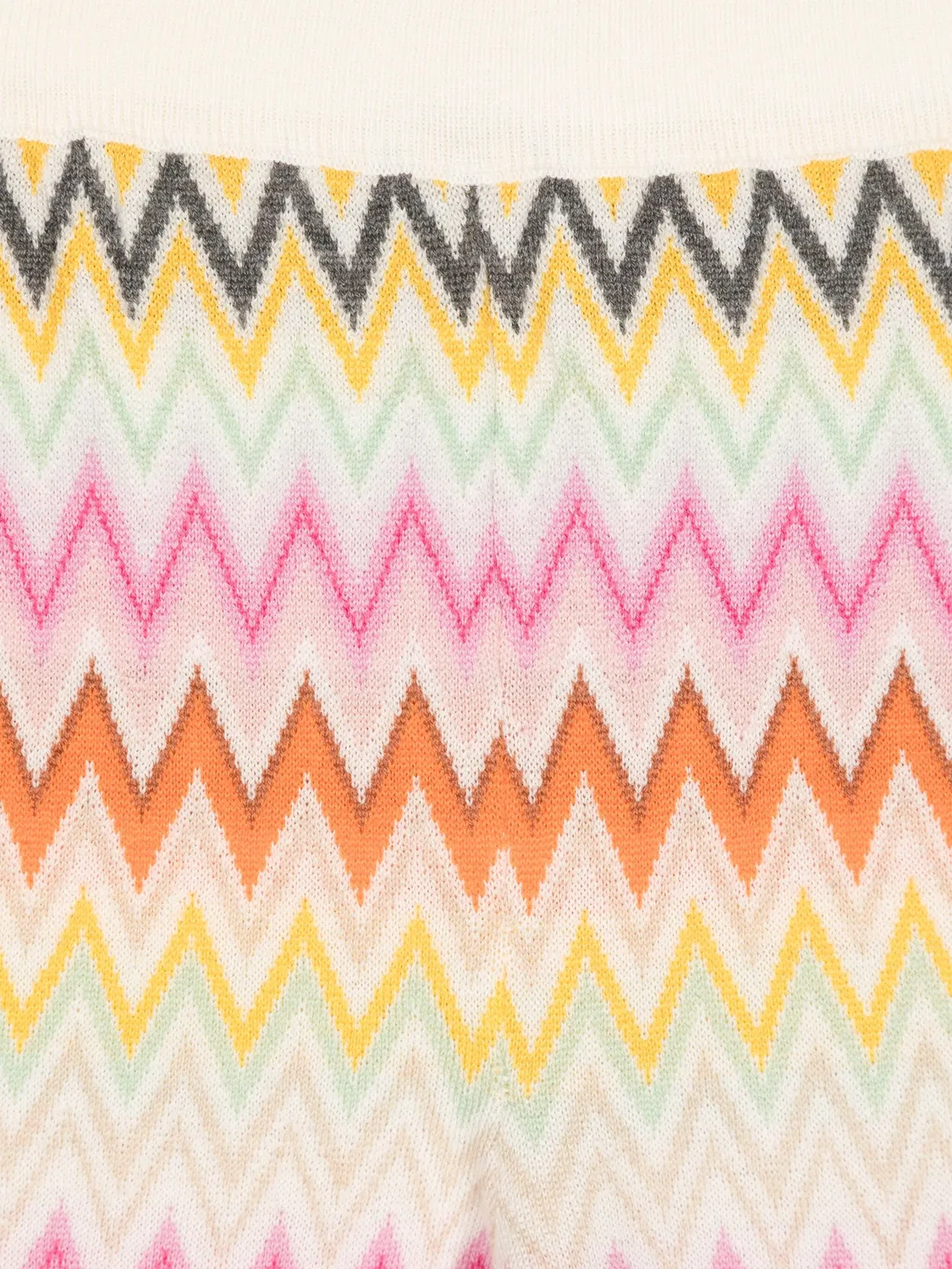Трикотажные брюки с зигзагообразным плетением Missoni, белый — фото 2