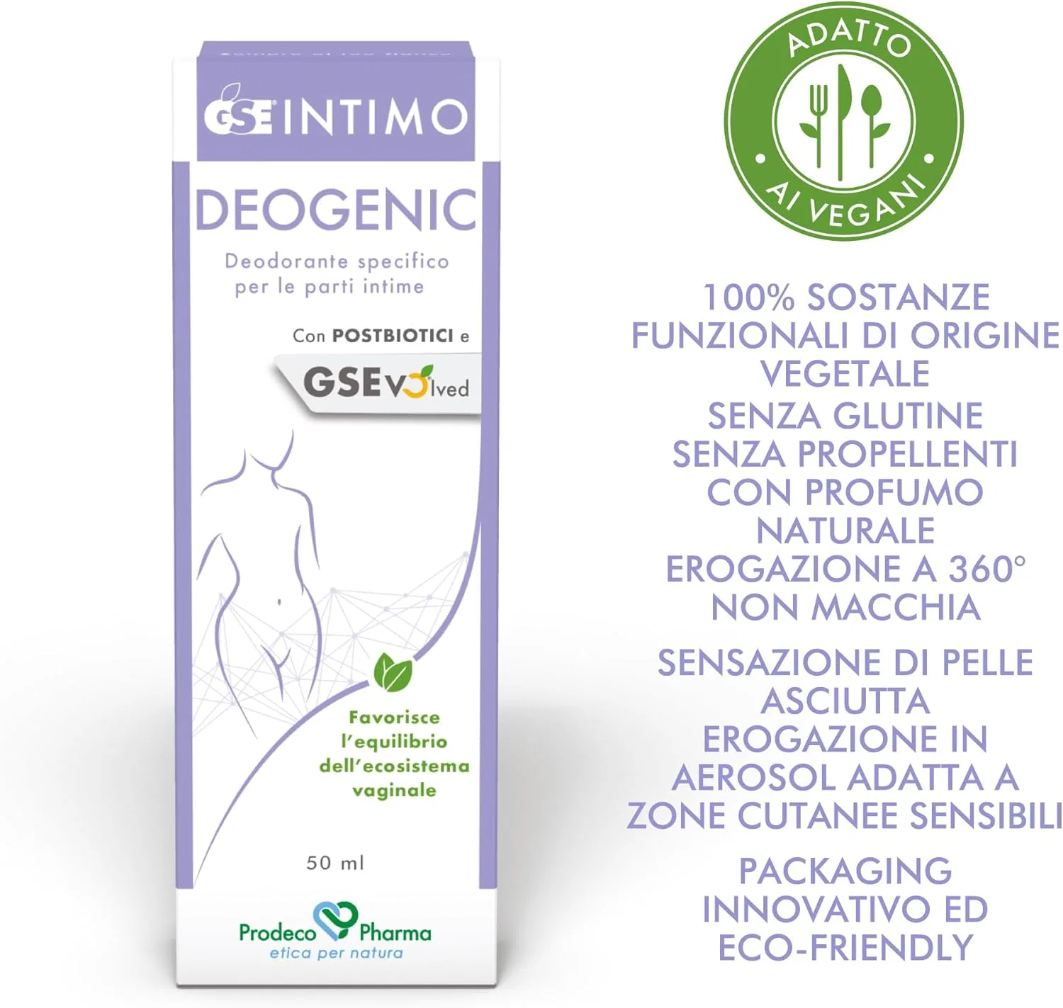 Дезодорант Gse Intimo Deogenic PRODECO PHARMA, 50 мл — фото 3